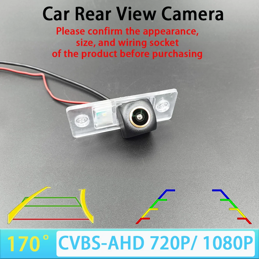 170 Degree AHD 1080P CVBS Car Rear View Camera For Volkswagen VW Jetta Bora Polo Golf MK4 A4 MK5 A5 Golf 4 5 Trajectory/Ruler