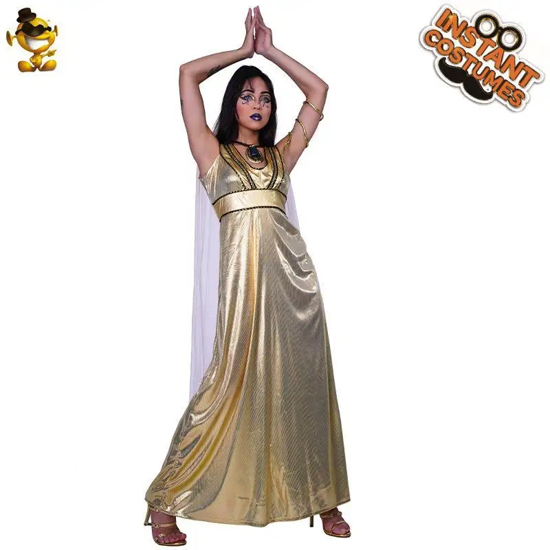 زي الملكة الطويل للهالوين للنساء البالغات، ملابس تنكرية، تصميم Queen Par Dr Ele، مادة البولي يوريثان