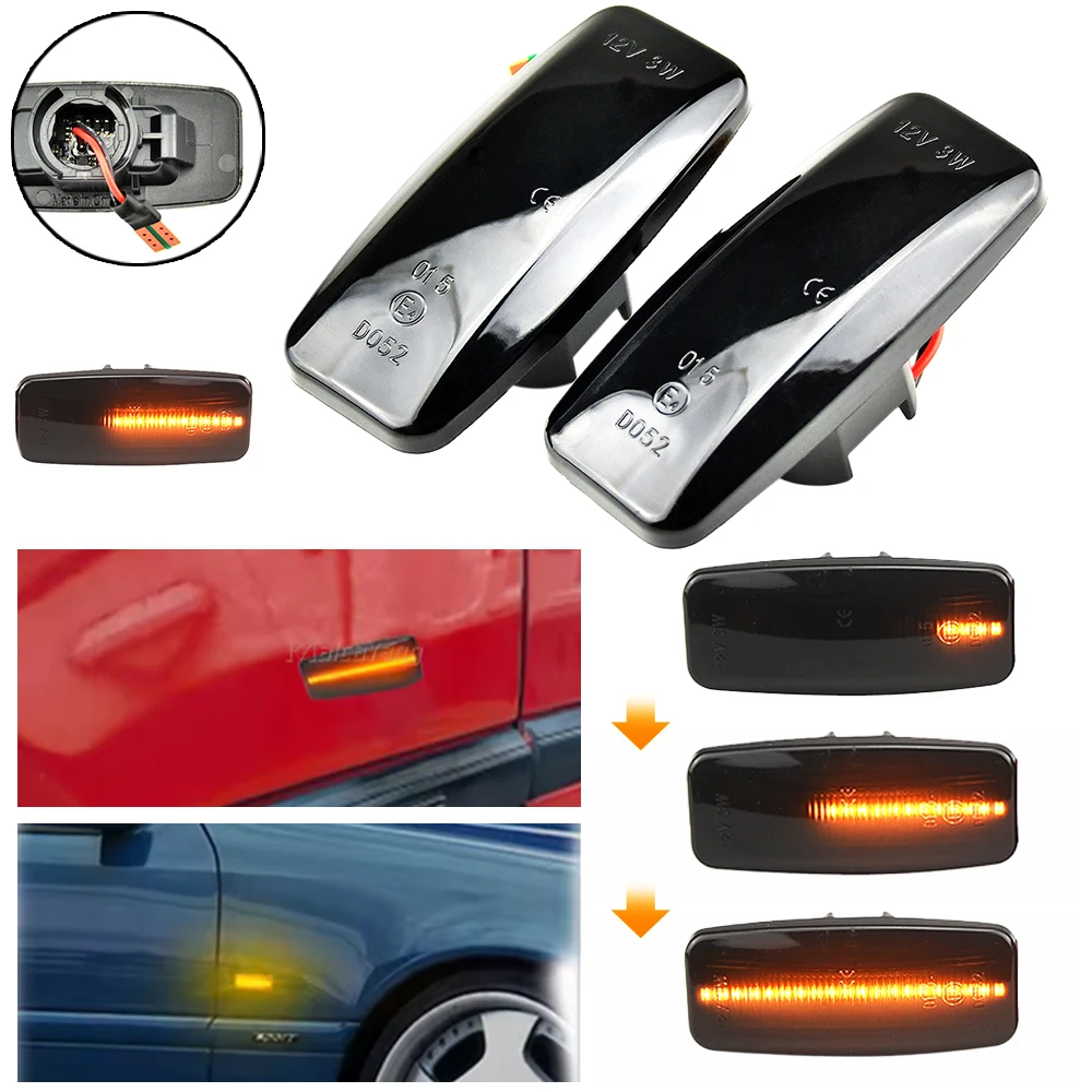 Sequential Lamp LED Signal Dynamic Side Marker Light For Nissan Sylphy Almera Murano 06-11 Bluebird Sunny 03-06 Teana J31 04-07