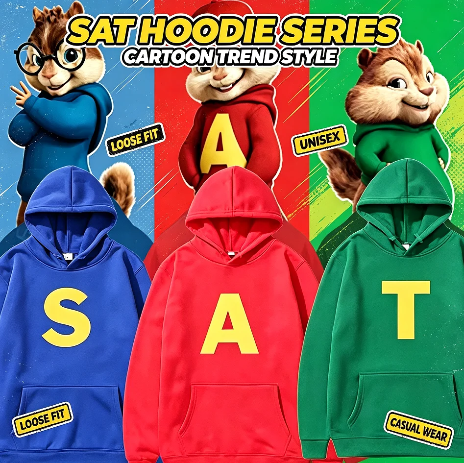 26Alvin and The Chipmunks_ The Squeakquel's Pullover Woman Manfashion Drop Shoulder Sweatshirt Available for Best Friend Hoodie