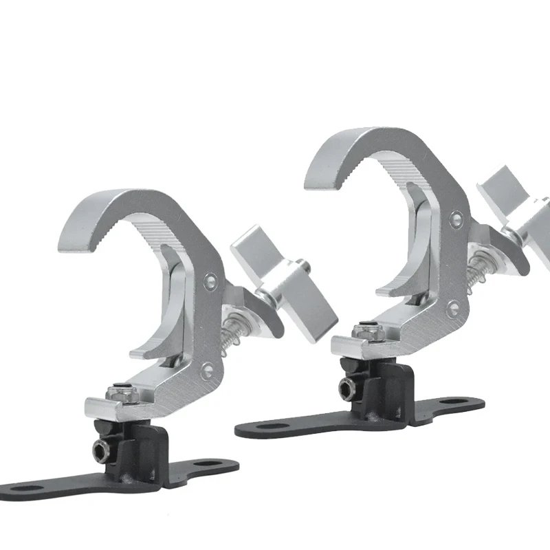 2pcs LED Moving Head Folding Clamp Hooks 105mm 115mm Pitch Bracket Aluminum Truss Clamps Loading DJ Mobile Head 230W 200W 5R 7R