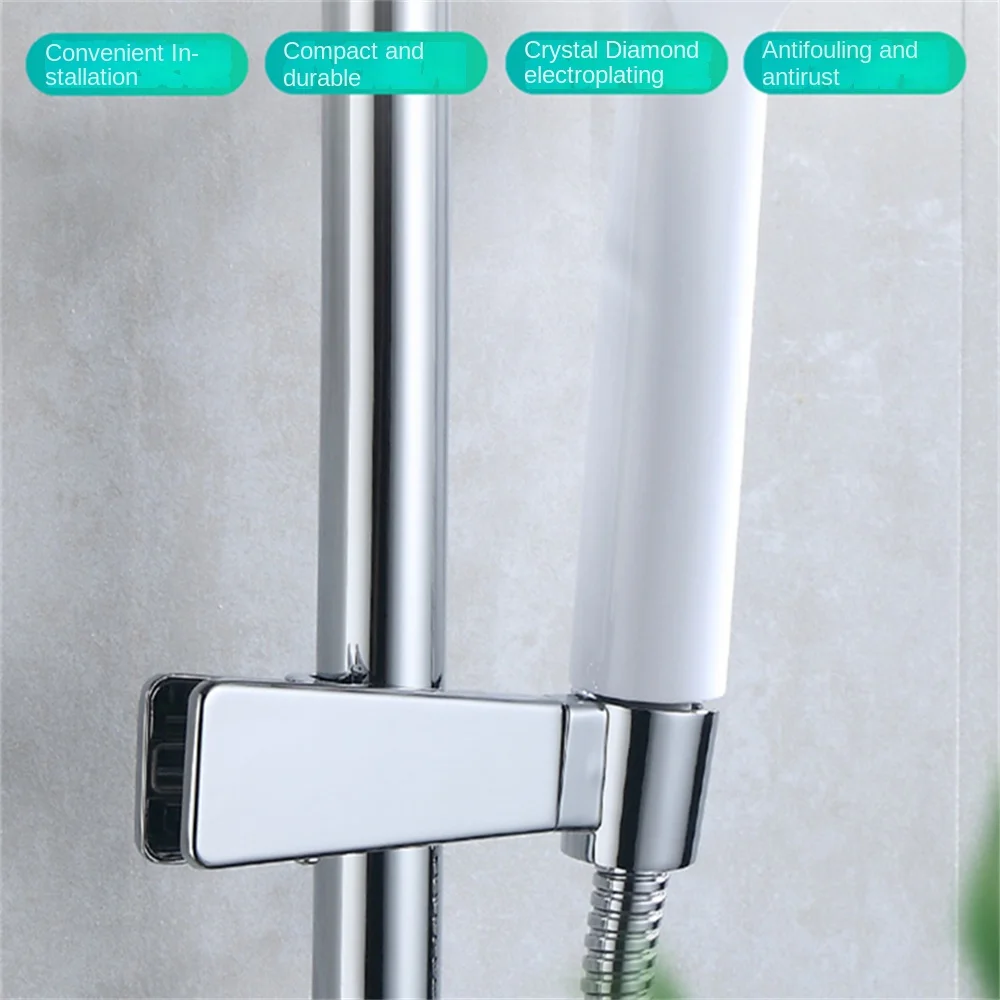 Shower Rack Zinc Alloy Press The Clip-type Clip The Lift Rod And Shower Head Hand-spray Bracket