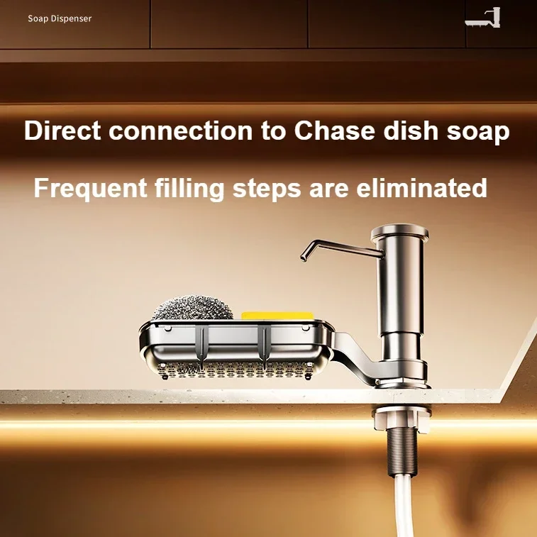 Upgraded Kitchen Soap Dispenser Kitchen Sink Dishwashing Liquid Extension Tube Detergent Hand Sanitizer High-pressure Extractor