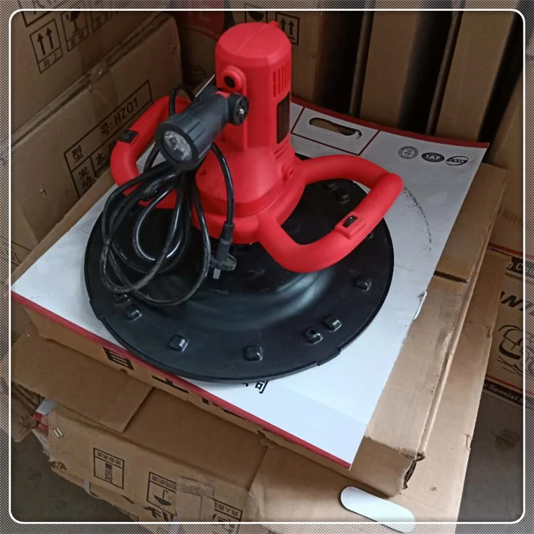 Plaster Smoothing Machine Portable Plastering Machine Electric Hand-Held Wall Leveling Rendering Machine with Extension Handle