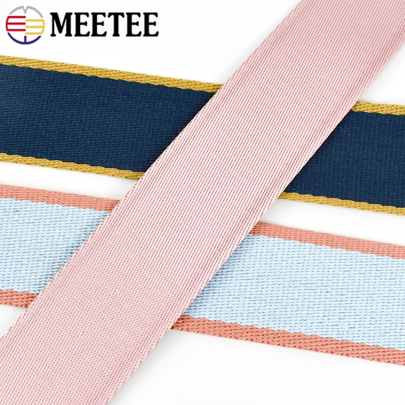 

8Meters 38mm Nylon Webbing Strap Luggage Garment Decorative Braid Ribbon Shoulder Bag Straps Belt Sling Band Sewing Accessories