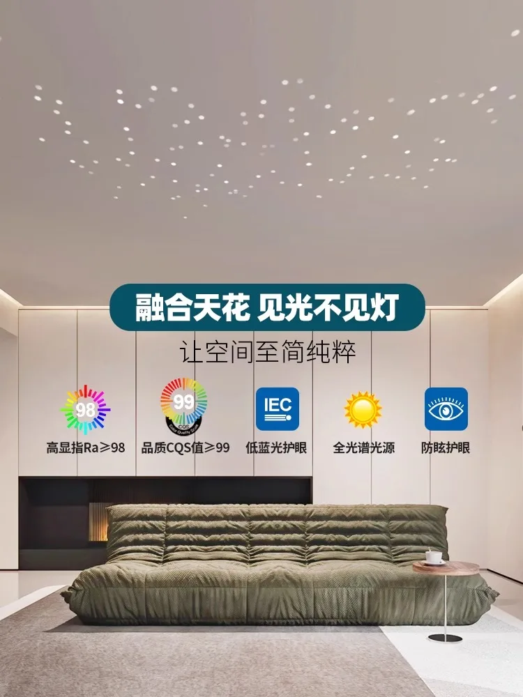 Led Spotlight Mini Small Spot Light Recessed Round Ceiling Lamp Anti Glare Downlight White Black Foco For Living Room Home Room