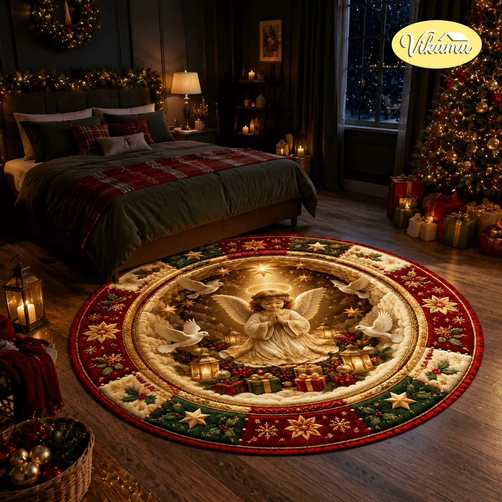 Christmas New Style Rug For Living Room Dirt-Resistant Wear-Resistant Easy To Clean Sofa Coffee Table Dust-Proof Mat And Decor