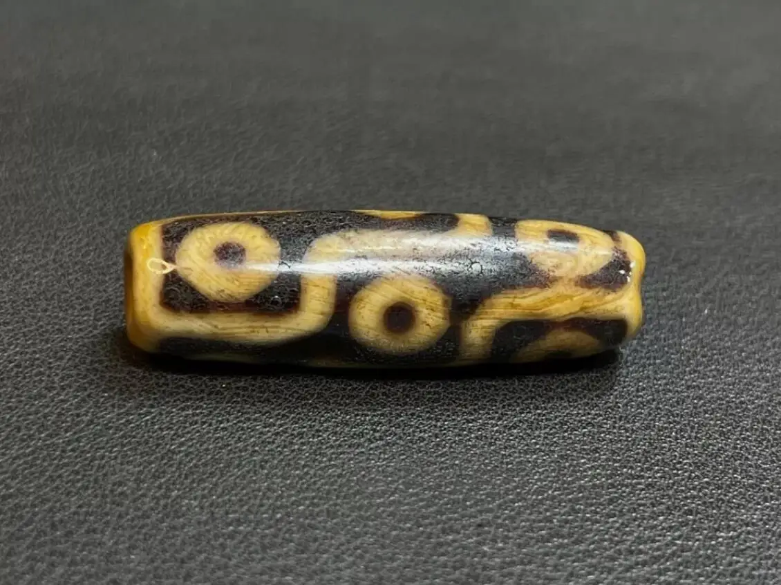 Tibetan Nepalese Himalayan Ancient agate Old Dzi Talisman 9 eye Beads Amulet