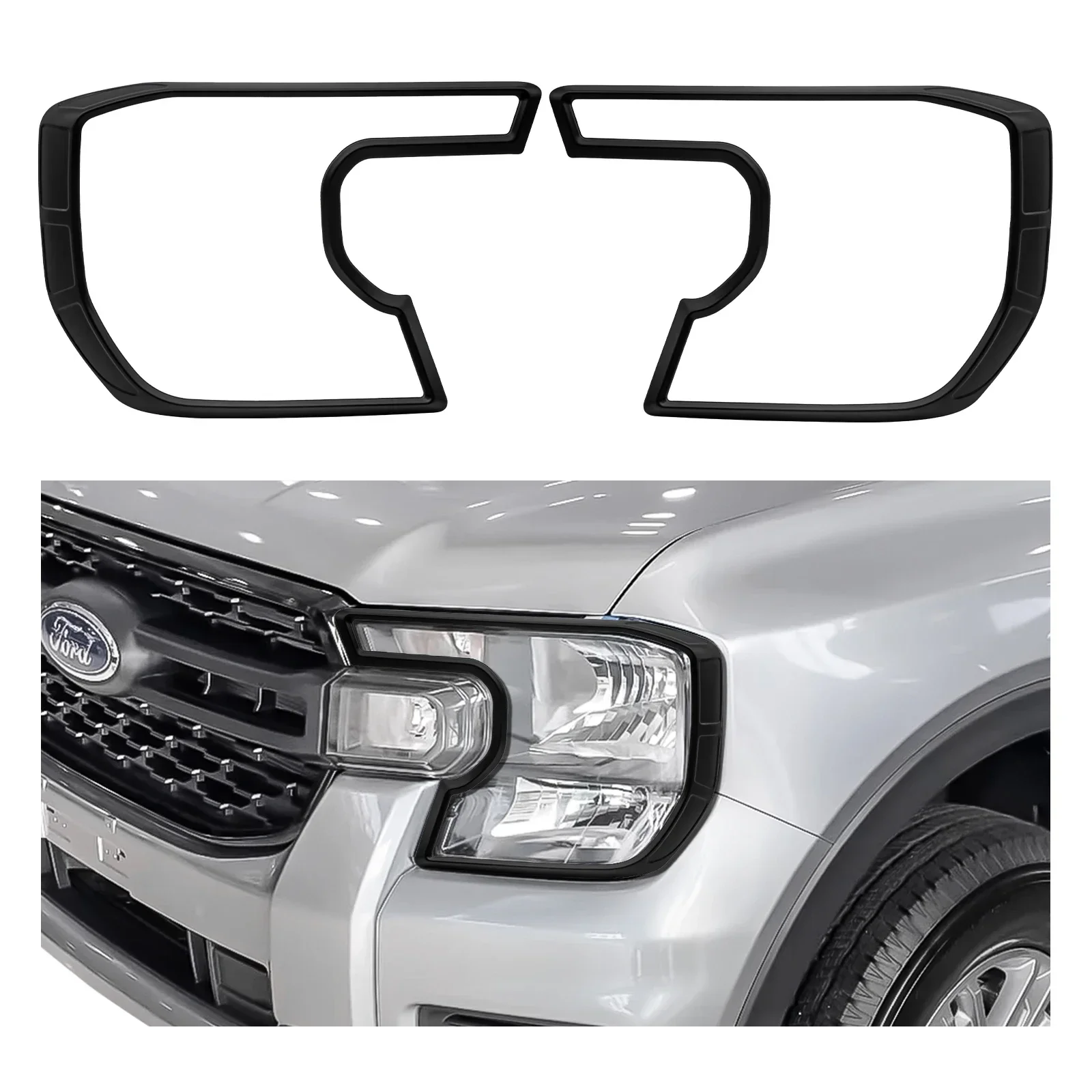 4X4 Car Accessories Exterior Parts For Ford Ranger 2022 2023 Next Gen XLT XLS XL Body Cladding Cover Matte Black Car Stying