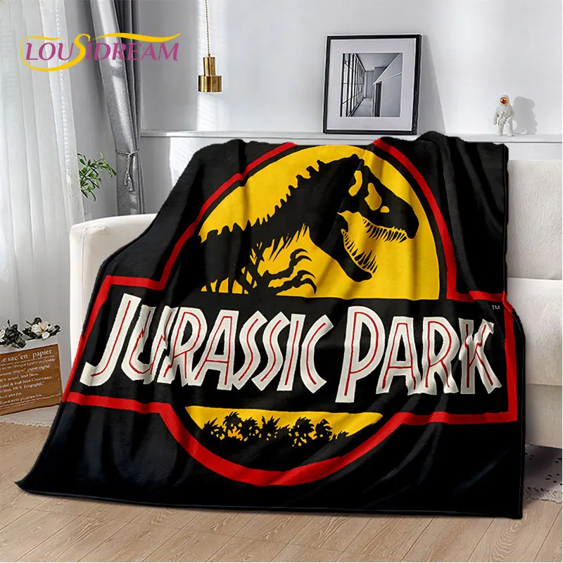 Cartoon Jurassic Park Soft Plush Blanket,Flannel Blanket Throw Blanket for Living Room Bedroom Bed Sofa Picnic Cover Bettdecke