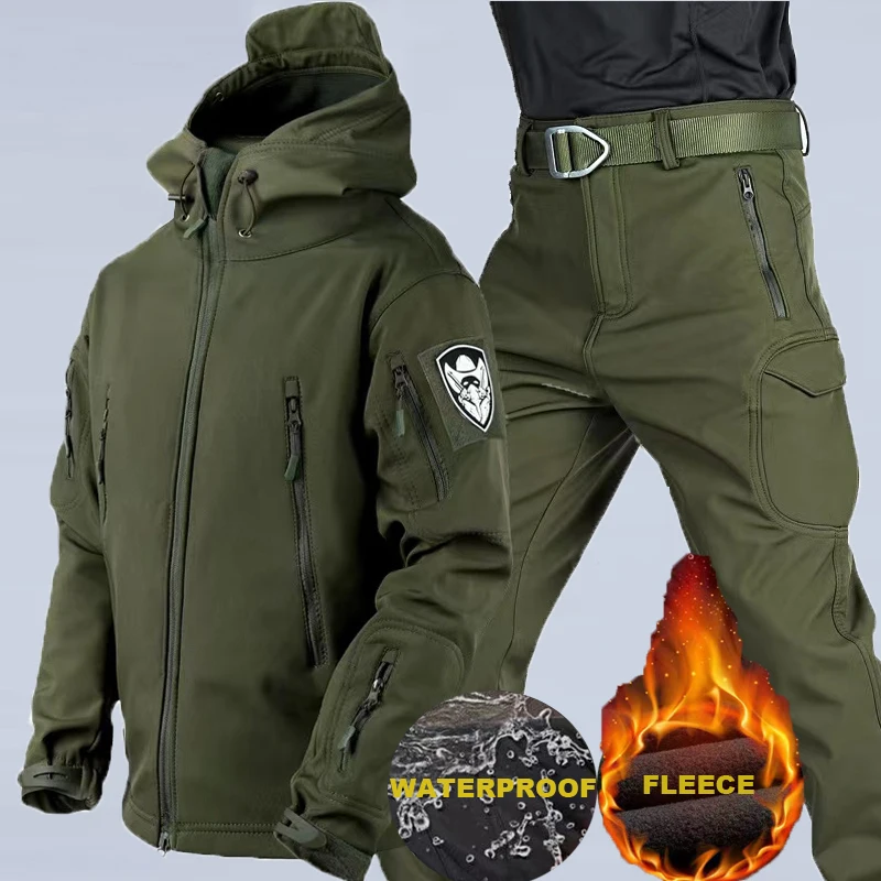 Traje impermeable invernal hombre softshell táctico - imagen 4