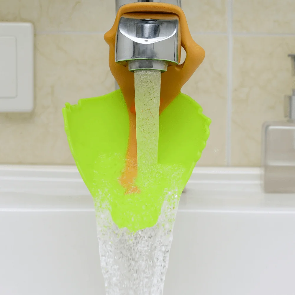 

Креативный детский удлинитель для смесителя с героями мультфильмов, безопасная экономия воды, помощник для мытья рук, дизайн листа, удлинитель для водопроводного крана