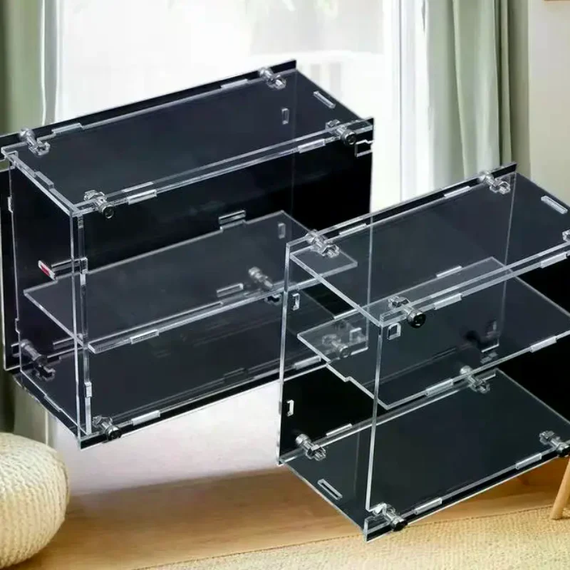 1/64 Model Cars Acrylic Display Case Fit For Mini Size MiniGT Tomica Assembled Dust Proof Box Cabinet Toy Vehicles