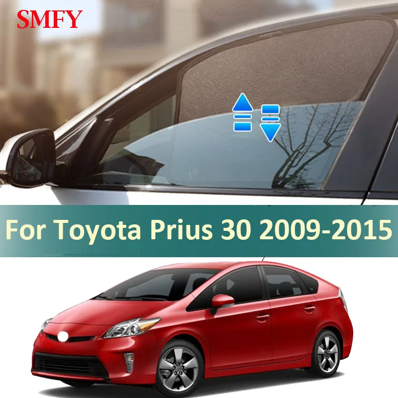 

For Toyota Prius 30 ZVW30 2009-2015 Magnetic Sunshade Car Side Window Mesh Curtains Sun Visor Sunscreen Heat Insulation Cover