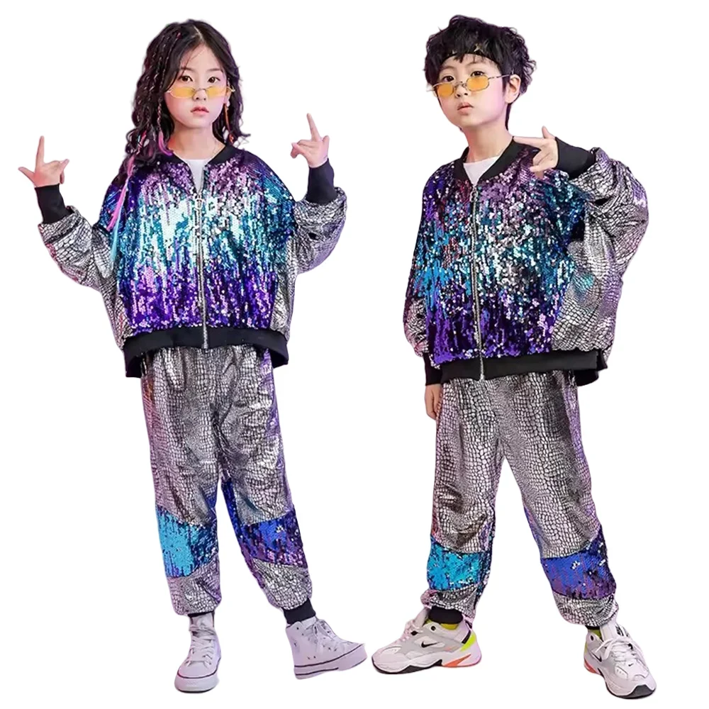 boys-street-jazz-dance-costume-performan-clothes-wear-kid-hip-hop-clothing-sequined-coat-jacket-loosed-silver-pants-for-girls