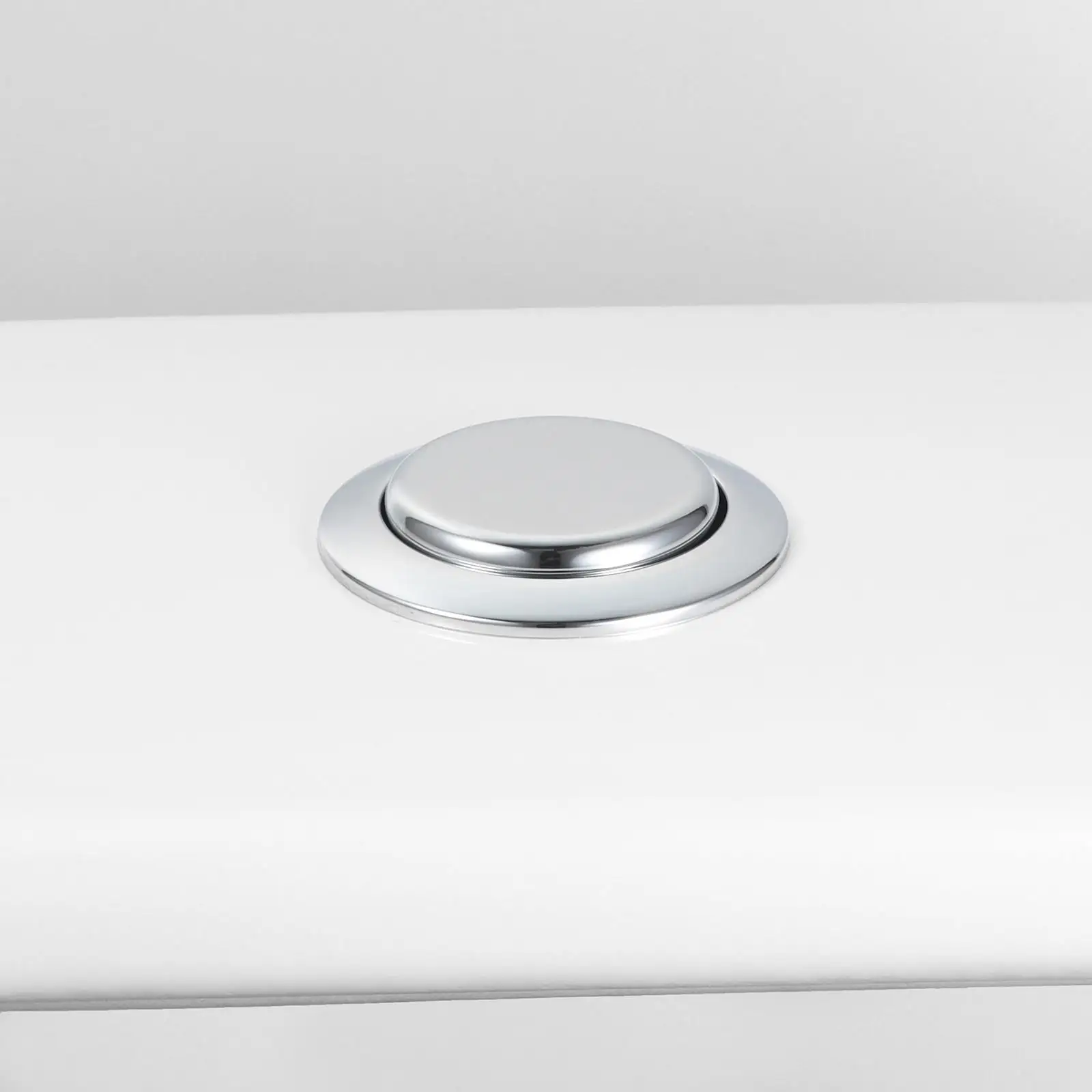 

Toilet Tank Button Round Toilet Maintenance Parts Fits 50mm Top Mounted Ceramic Hole Flush Button Push Button for Home Bathroom