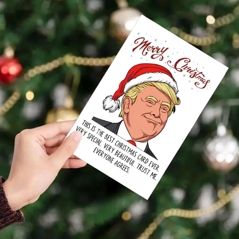 1pc Festive Christmas Card,the Best Christmas Card Ever Merry Christmas Greeting Cards ,xmas Gift Cards For Family Friends W8a5