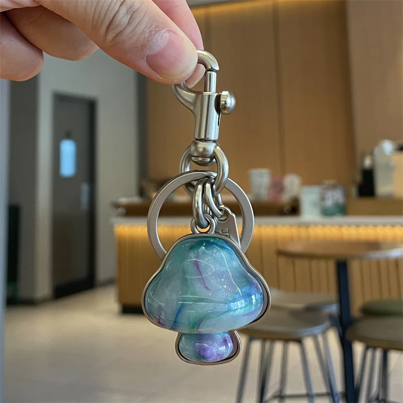 

New Bag Accessories Mushroom Keychain Bag Pendant Keychain Fashionable Personalized Bag Pendant Key Ring Female Wholesale