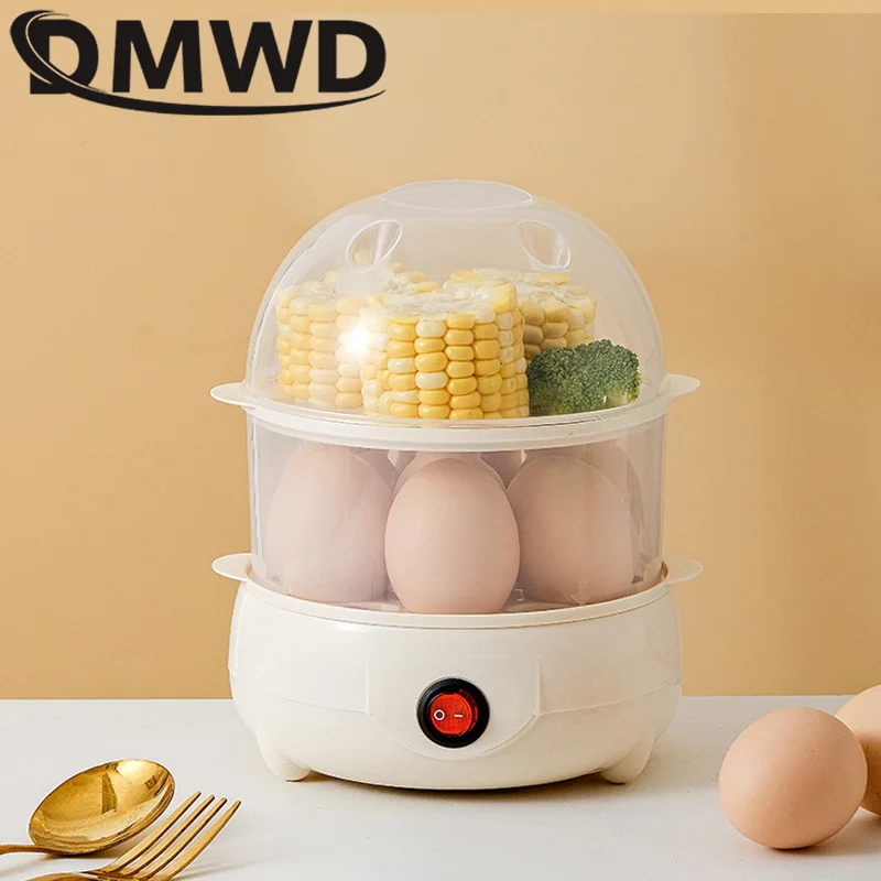 110V/220V Multifunction Rapid Heating Electric Egg Cooker 7 Eggs Boiler Food Steamer Pan Portable Kitchen Omelette Cooking Tools