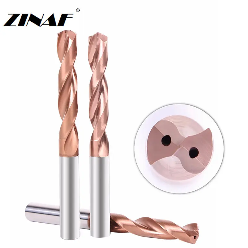 Carbide drill 3D 5D Internal cooling bit 3-16mm d6 d8 CNC High hard coating bit High efficiency wear-resistant cooling drill