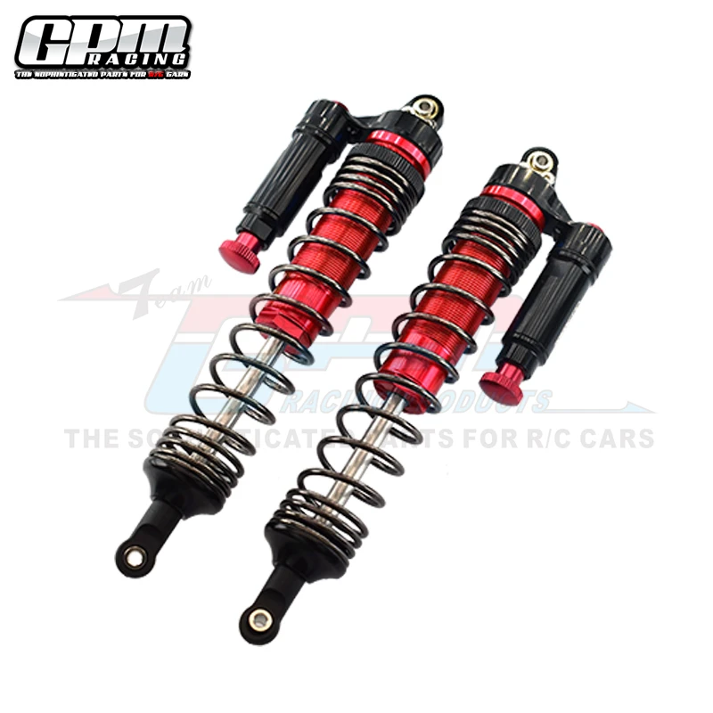 GPM Aluminum Rear L-Shape Piggy Back Adjustable Spring Dampers For TRAXXAS 1/7