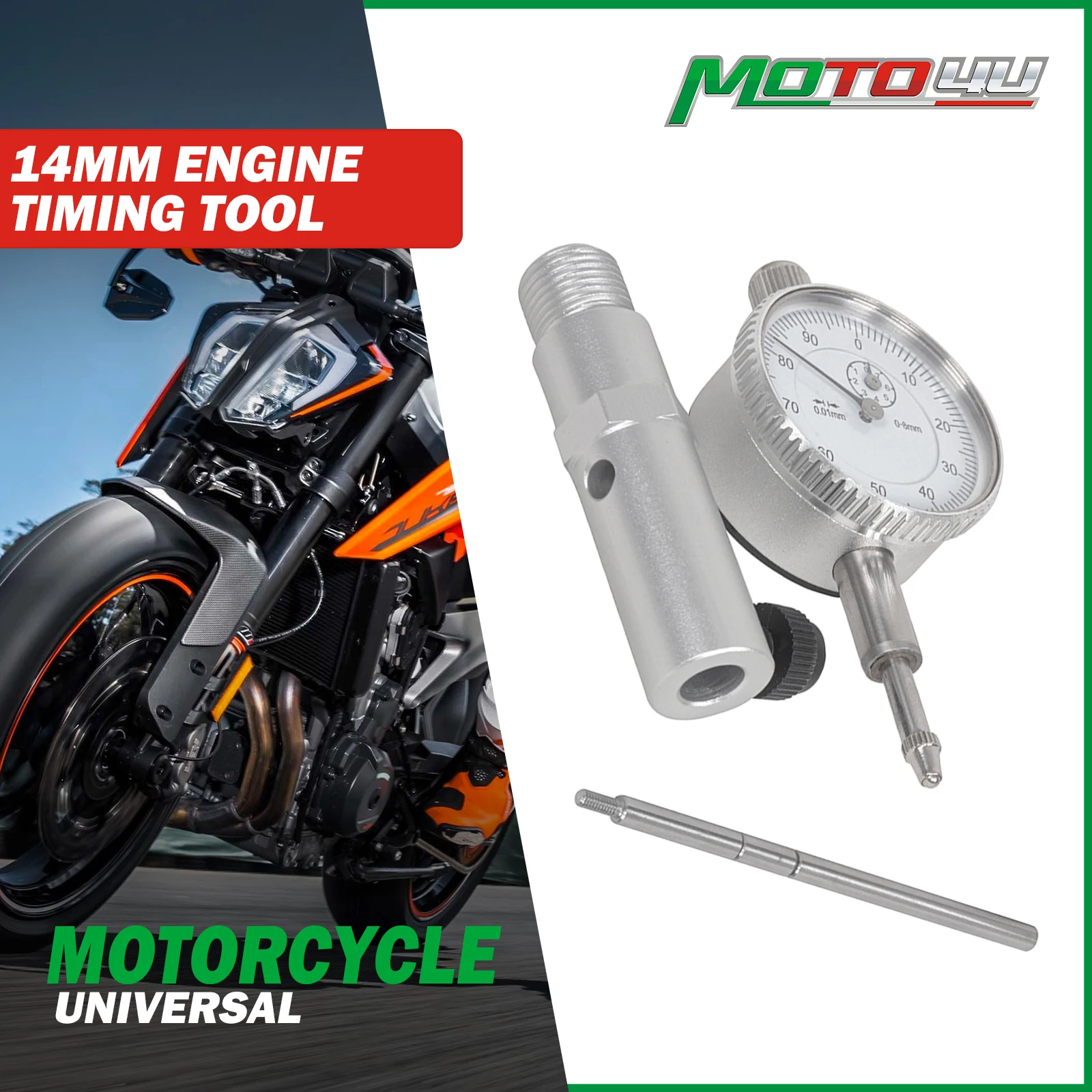 For 14mm/18mm Top Dead Center TDC Tool Timing Gauge Motorcycles Accessories For Triumph For Harley For BMW For Honda For Suzuki