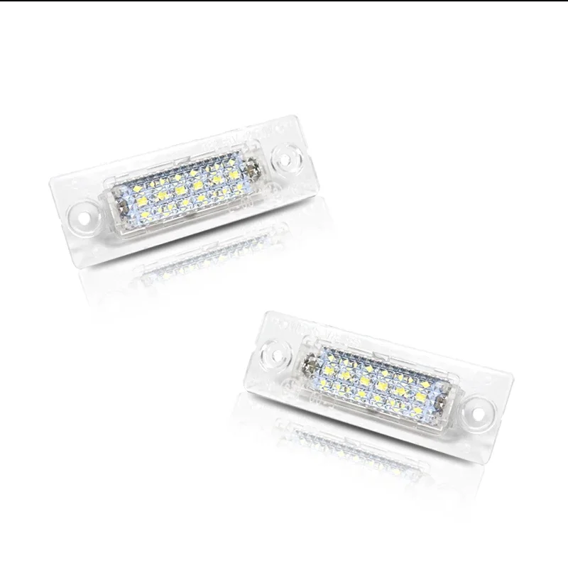 For Volkswagen VW Touran Golf Jetta Caddy 3 T5 Transporter Passat Cimousint Combi Variant White LED Car License Plate Lights 12V