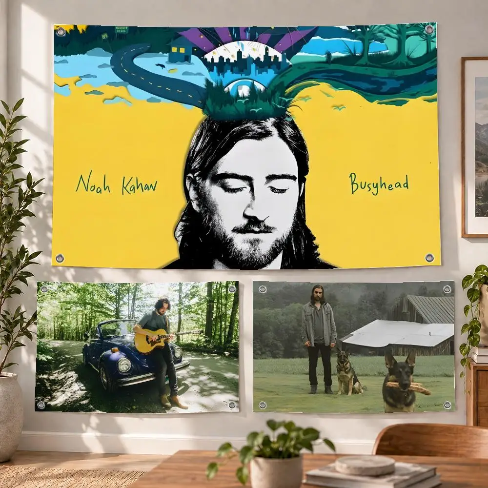 Music Popular Classic TV Noah Kahan Flags Decorative Flag Banner Indoor Bedroom Dorm Gaming Room Wall Party Club Decor Fan Gift