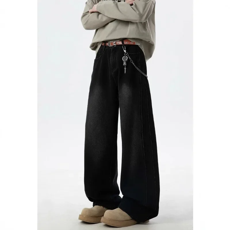 

New Straight-leg Loose Wide-leg American Washed Pants Men's Spring Summer and Autumn Outfits Are Fashionable and Individualistic