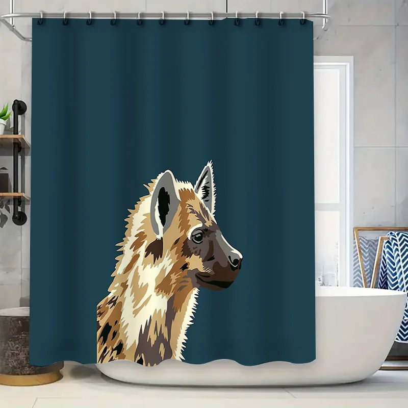 

Занавеска для душа в ванной комнате с рисунком бегемота, водонепроницаемый декор, фермерские животные, дикая природа, фон для ванной комнаты, домашний текстиль