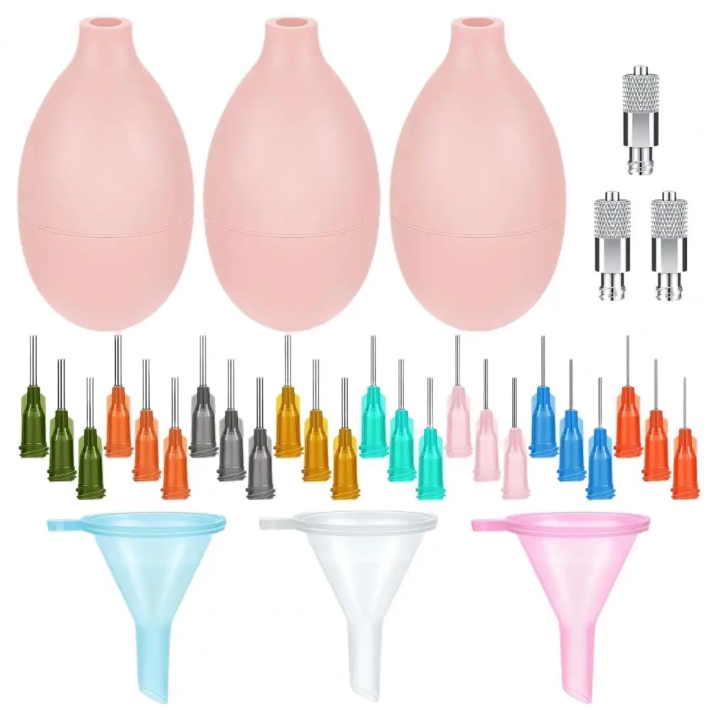 

1 Set Pottery Smear Bottle Filling Versatile Needles Easy Squeeze Pottery Glaze Precision Tip Applicator Bottle Set Pottery Tool