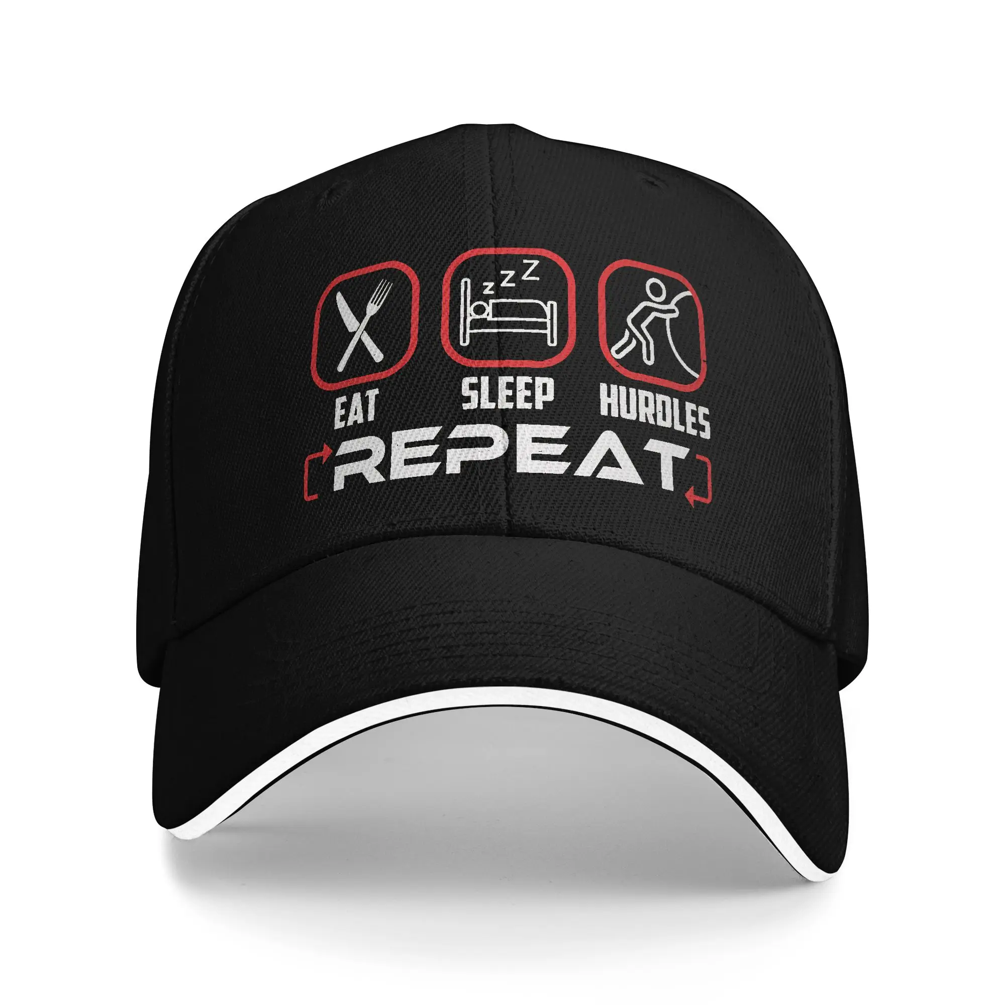 Monster Hunter Eat Sleep Hunt Repeat Gaming Casual Baseball Cap Trucker Hat Spring Sunscreen Men Adult Baseball Caps