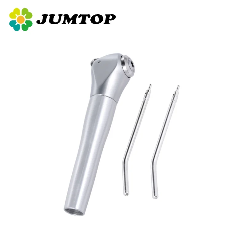 JUMTOP Dental Triple Way Syringe with 2 Nozzles Aluminum Alloy Shell Air Water Spray Handpiece