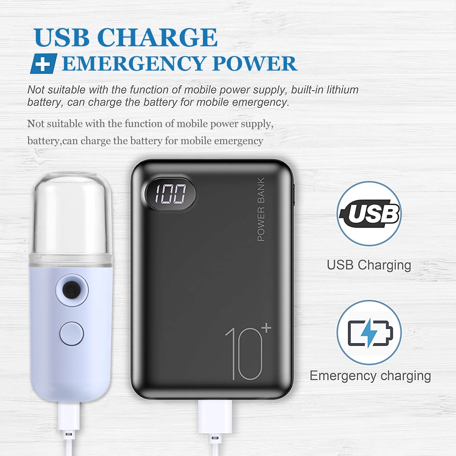 

2pcs Usb Charging Facial Mister Portable Nano Face Humidifier Mist Sprayer For Skin Moisturizer Mini Air Humidifier Face