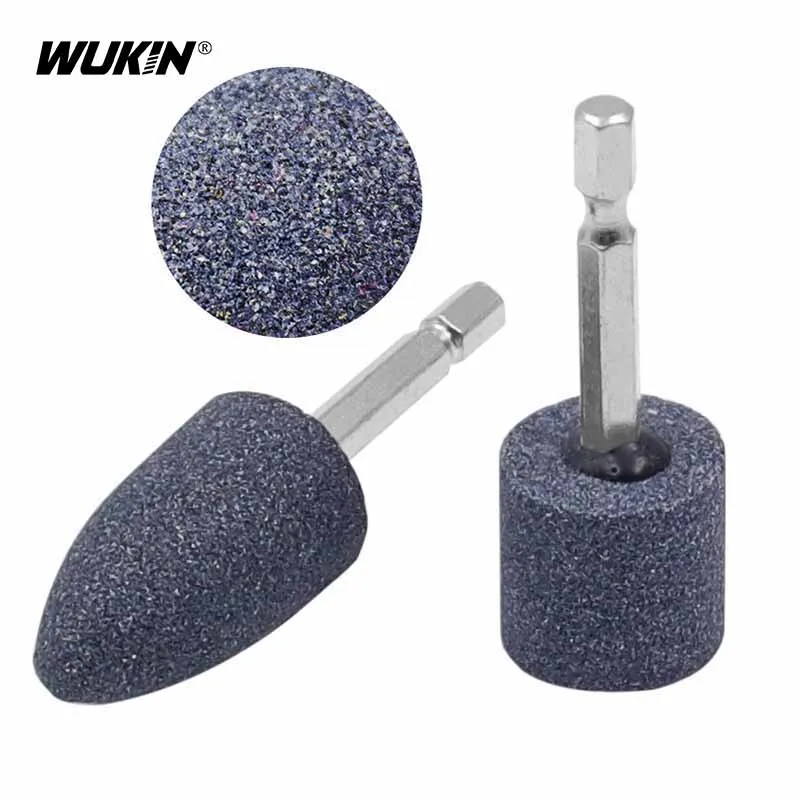 

Grinding Head Hex Shank Brown Corundum Grinding Wheel Cylindrical Conical Portable Sharpening Drill Tool For Jade Ceramic Glass