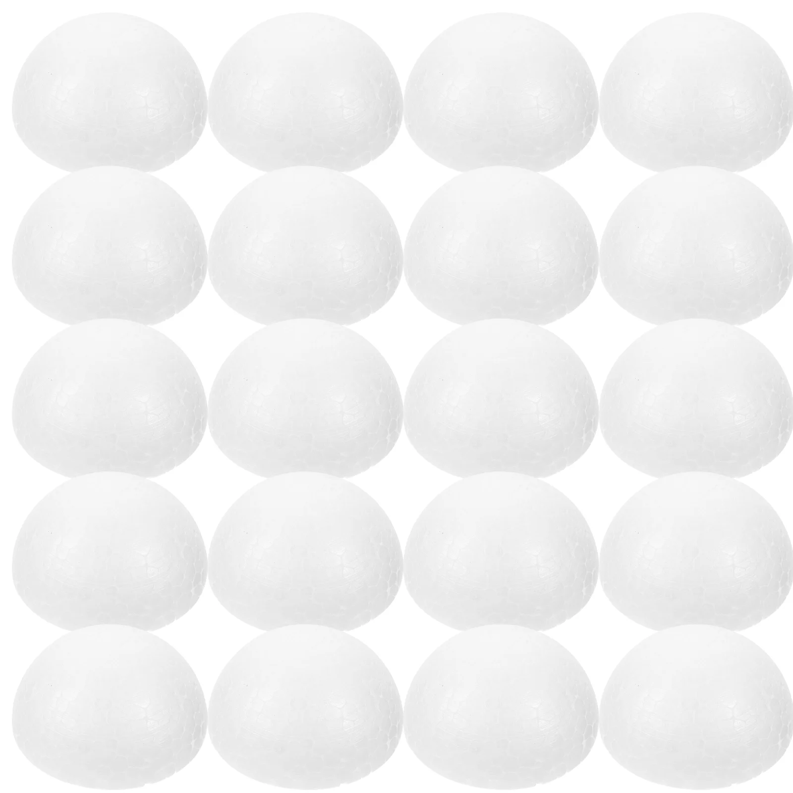 100 Pcs Kids Craft Semi Circle Foam Colored Polystyrene Balls Floral Decor House Decorations for Home Solid Child