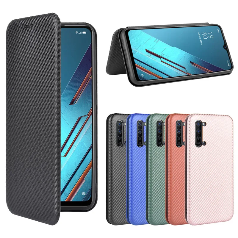 

Роскошный флип-чехол из углеродного волокна с магнитной адсорбцией для OPPO Reno3 Pro/Find X2 Neo, защитные сумки для телефонов