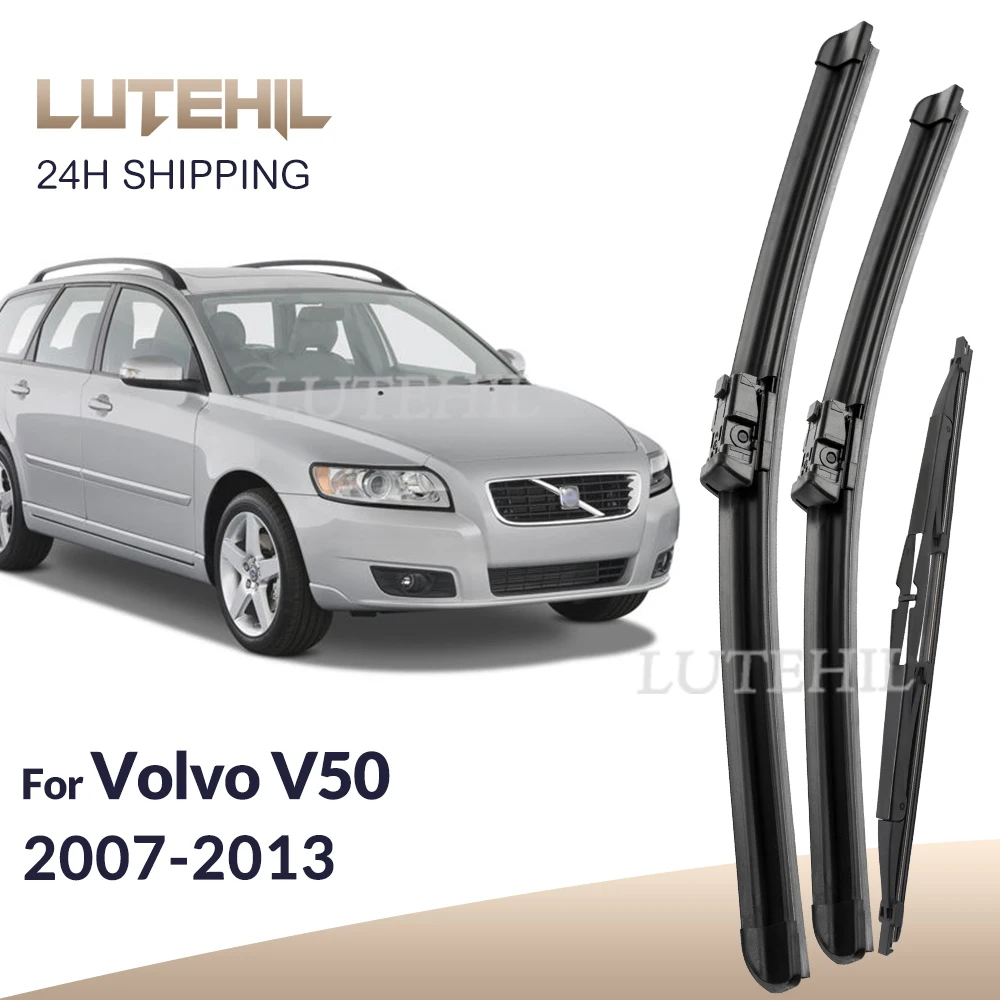 

For Volvo V50 2007-2013 2008 2009 2010 2011 2012 Wiper Front&Rear Wiper Blades Windshield Windscreen Window Brushes 26"+20"+16"