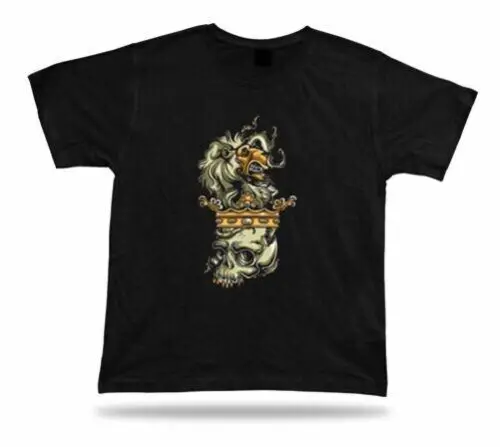 Angry Schloss Löwe Krone Toll Cool Vector T-Shirt Design Geschenk Idee