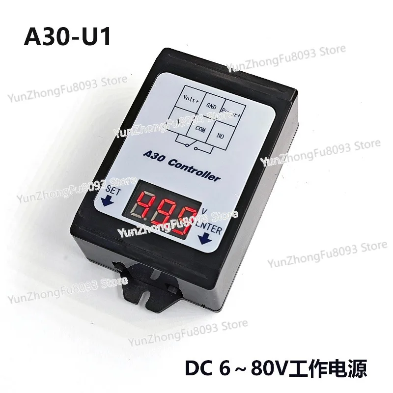 A30 DC Voltage Detection Control Relay 12/24/48 V60V Battery Charge and Discharge Timing on-off Switch