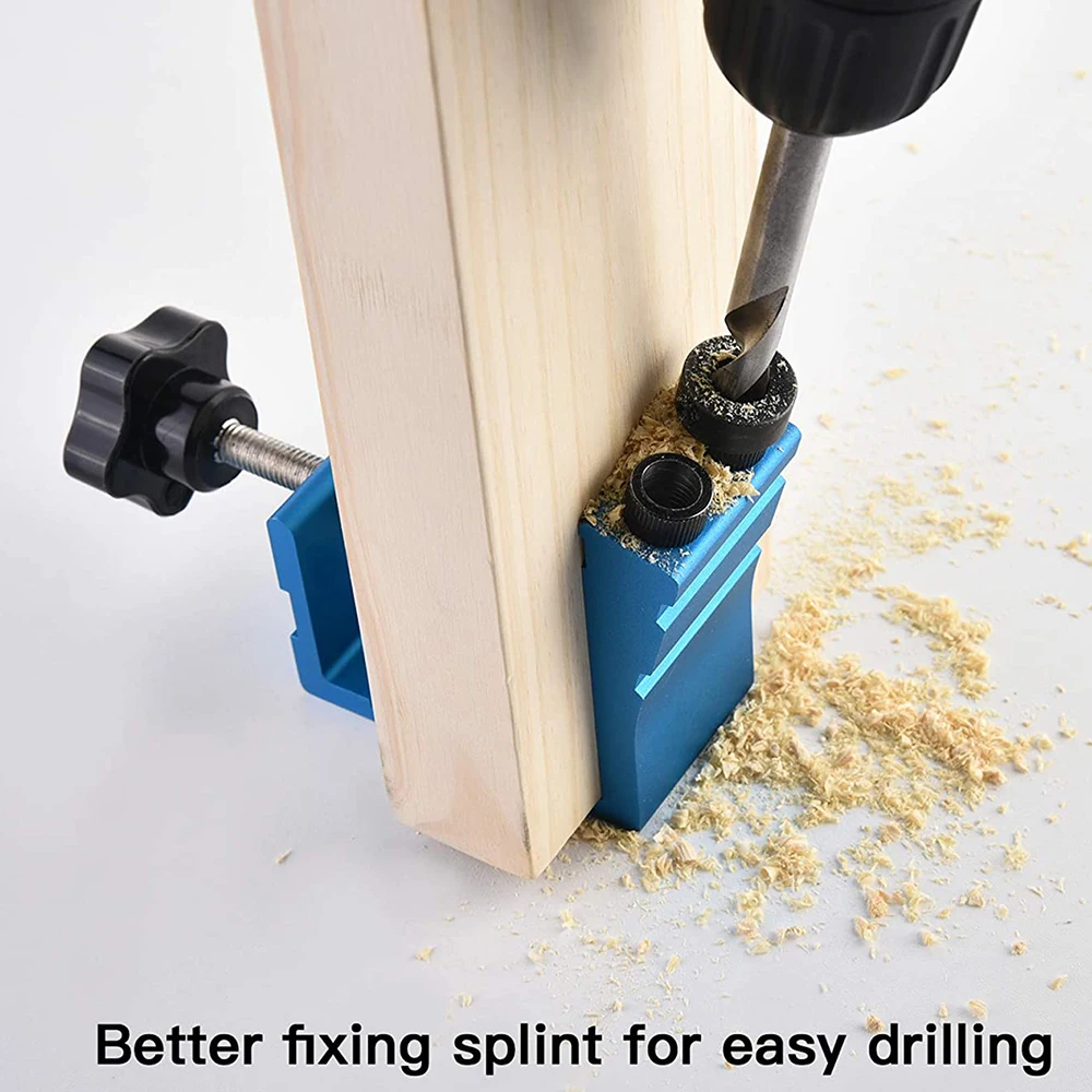 GanWei Pocket Hole Jig Kit posizionatore per fori inclinati per la lavorazione del legno guide per legno angolo di giunzione localizzatore di carpenteria strumento per la lavorazione del legno