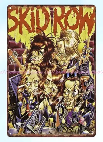 Skid Row B-Side Ourselves metal tin sign cafe  pub metal wall art decor