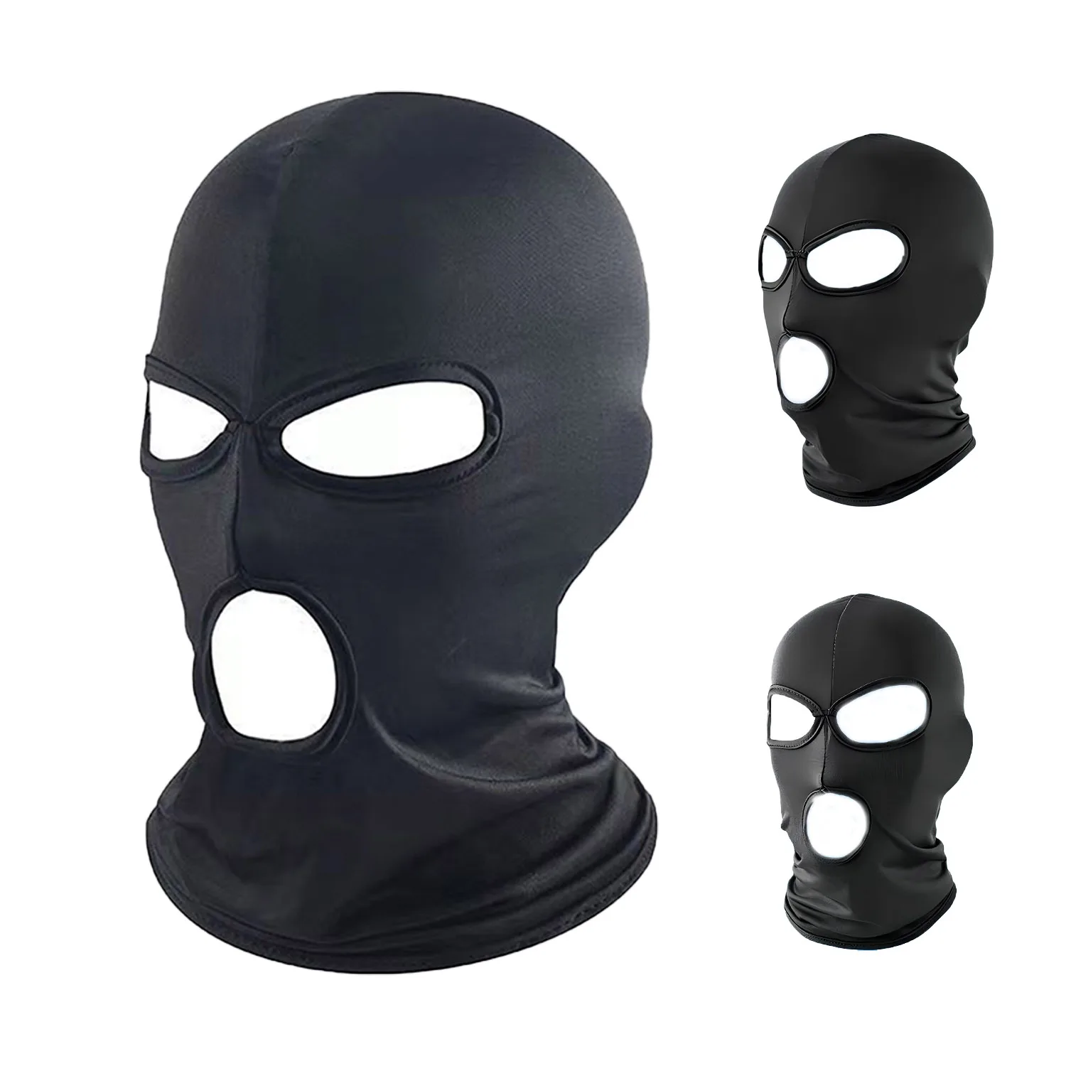 AliExpress cycle zone Balaclava 3 Hole Full Face Mask Ski Mask for Men Women Breathable Motorcycle Cycling Riding Sports Balaclava UV Protection Mask