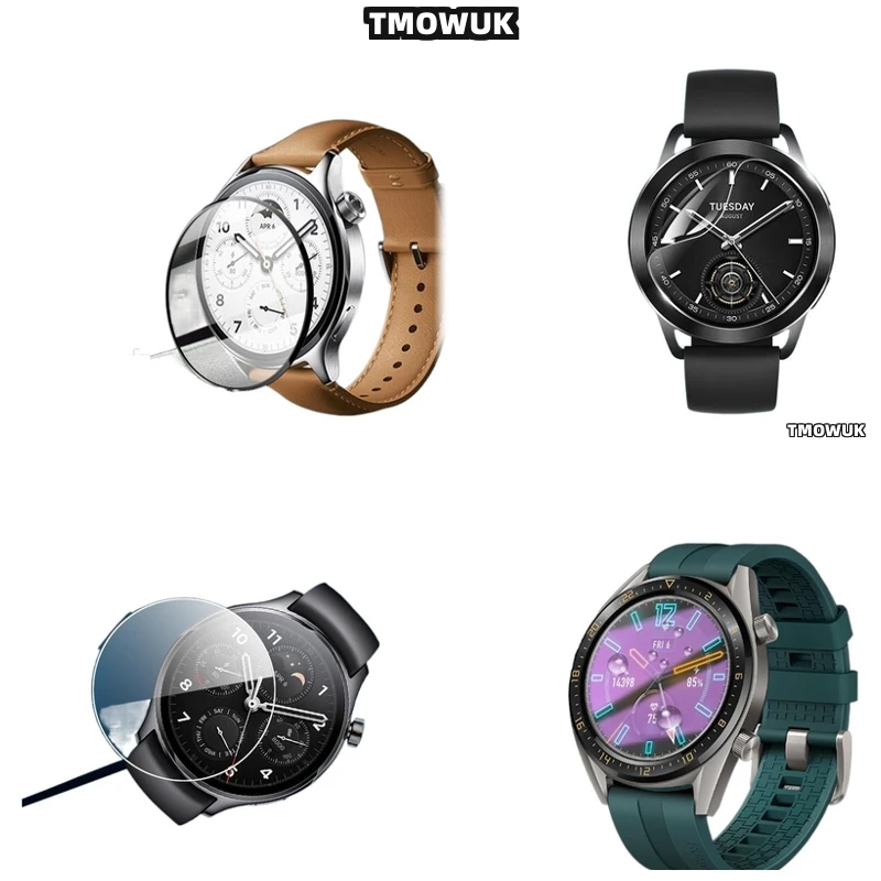 

For Xiaomi Watch Watch S1 S3 Pro S4 Sport, 9H Hardness HD Anti-Scratch Screen Protector, Ultra-Thin Tempered Glass