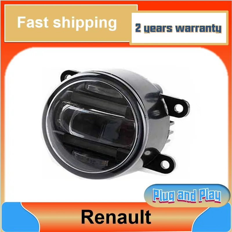 Car Styling for Renault Megane Fog Lamps Megane Fog Light Auto Angel Eye DRL 2 function model