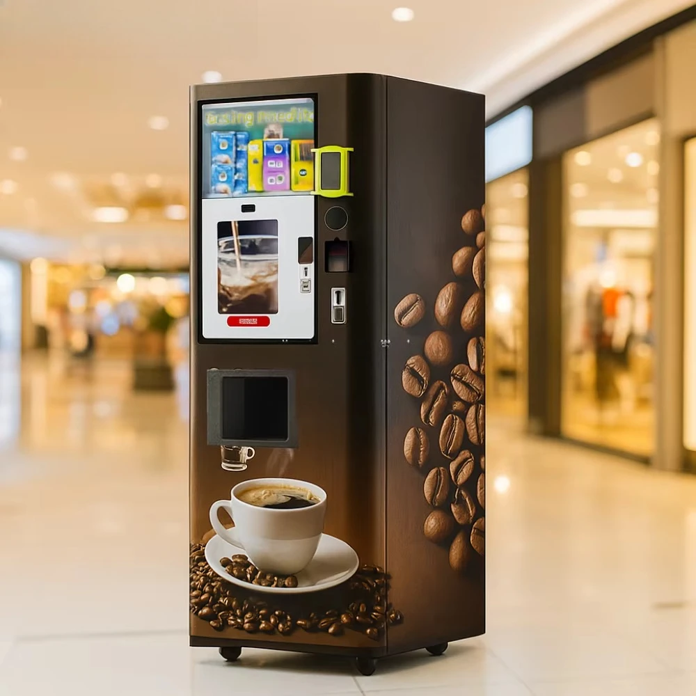 Fully Automatic Instant Coffee Vending Machine Gym Protein Shake Intelligent Heating Mixing System Multi Flavor Beverage