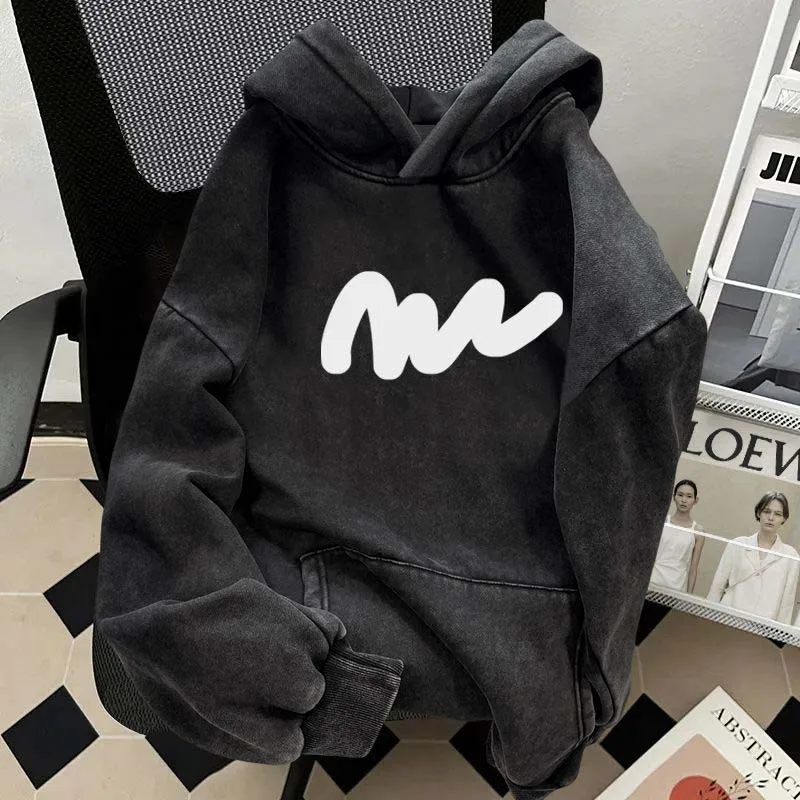 

Heavyweight 300 Pou Waed Vintage Hoodie ex Autumn Winter New Hard Pure Cotton Jaet Top Men's Casual Faion