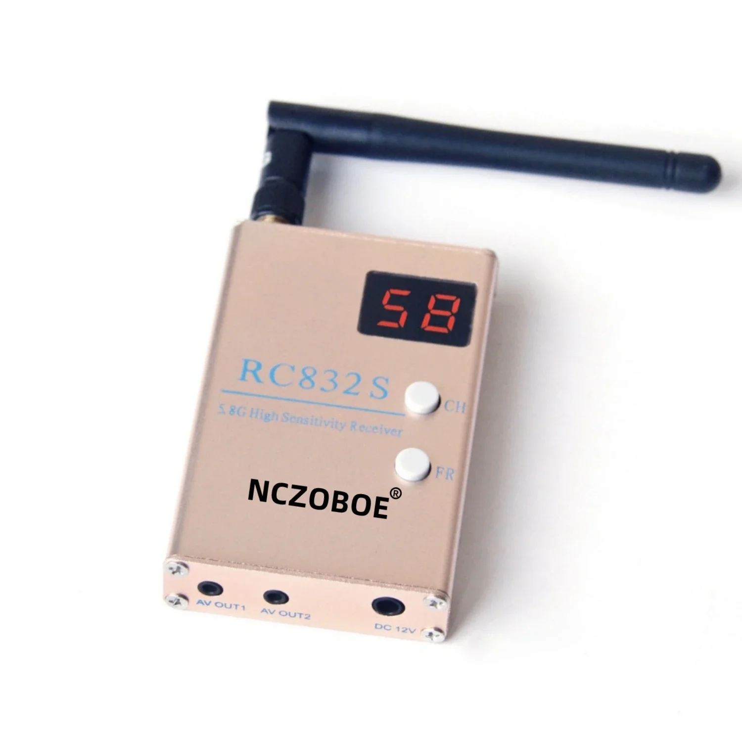 NCZOBOE RC832S 5.8Ghz 48CH 5dB High Sensitive FPV Receiver AV VRX for RC Drone DIY Accessories Parts