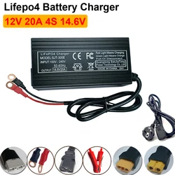 12V 20A Smart Lifepo4 Battery Charger 4S 14.6V High Power Charger For Lithium iron Phosphate Battery Chargers EU Plug