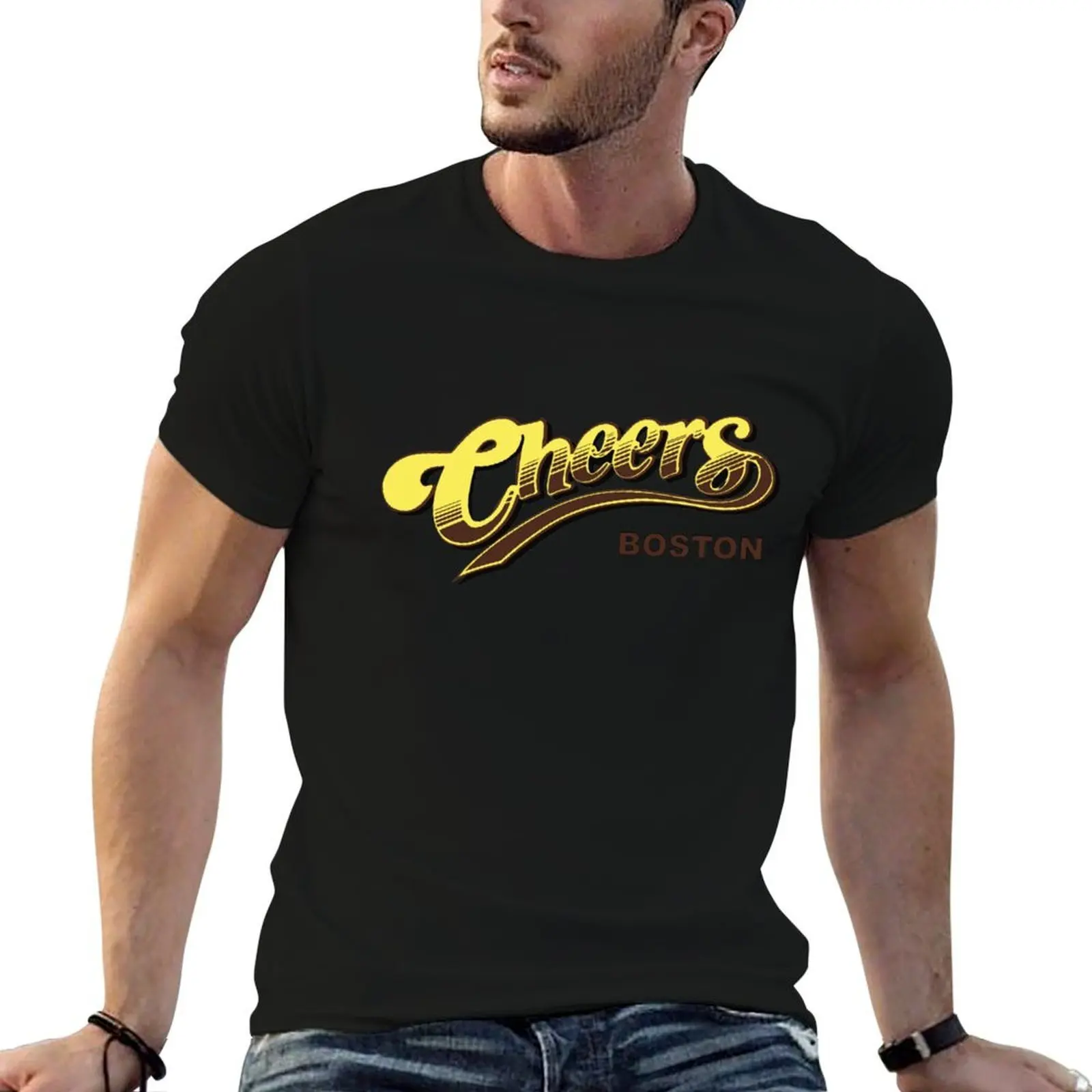 Cheers Bar Boston Beer Retro Vintage T-Shirt summer tops basketball graphic tees men t shirts